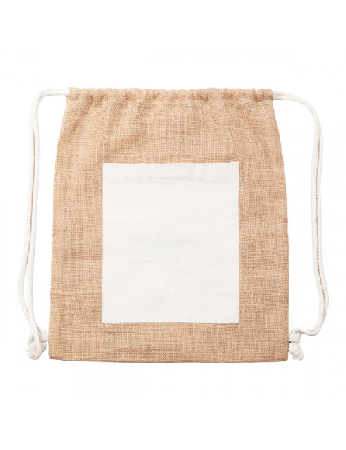 Plecak jutowy Eco-Pure, brązowy 