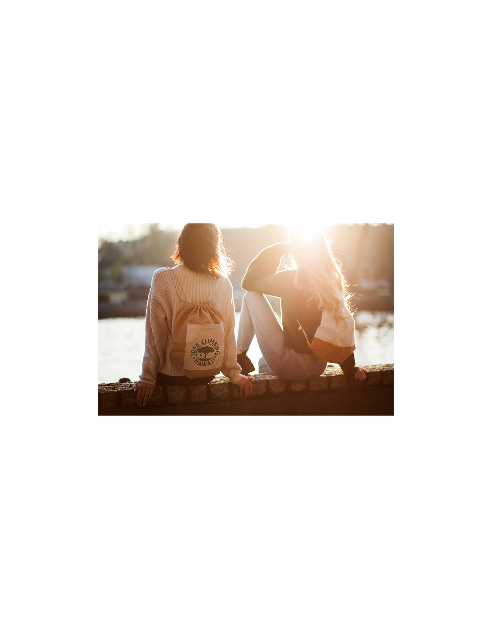 Plecak jutowy Eco-Pure, brązowy 