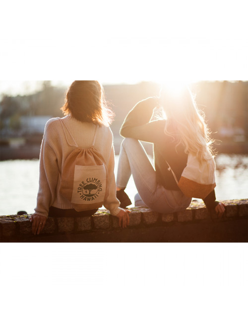 Plecak jutowy Eco-Pure, brązowy 