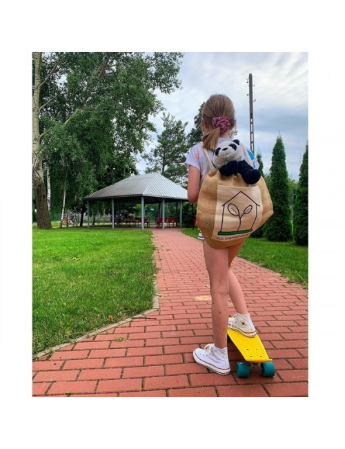 Plecak jutowy Eco-Pure, brązowy 