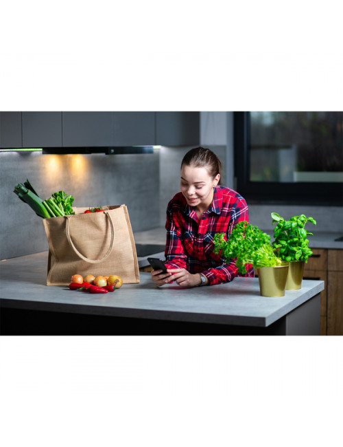 Torba na zakupy z juty Natural Shopper, beżowy 