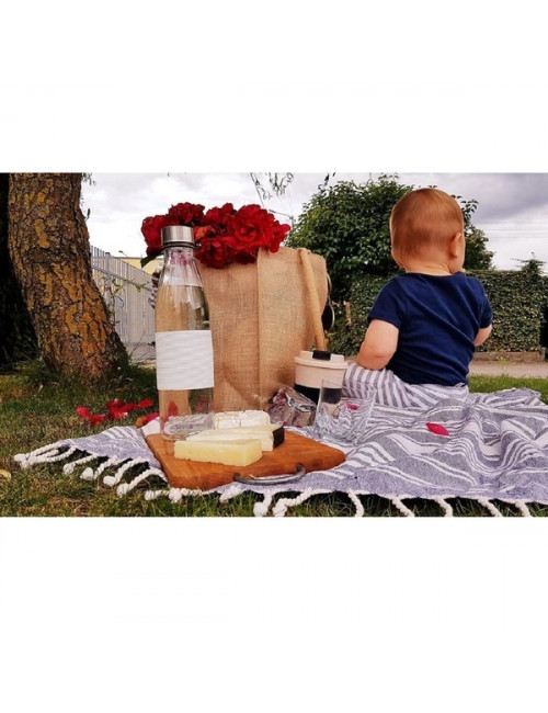 Torba na zakupy z juty Natural Shopper, beżowy 