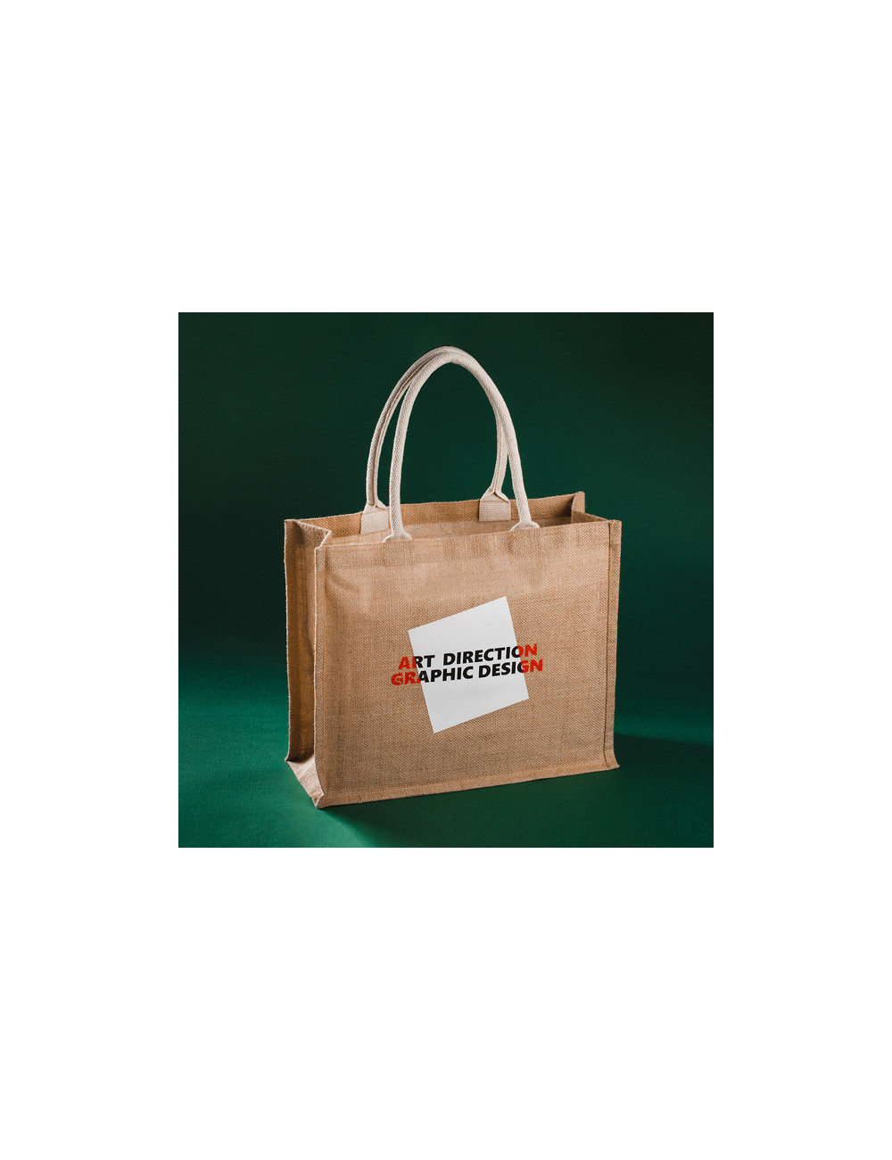 Torba na zakupy z juty Natural Shopper, beżowy 