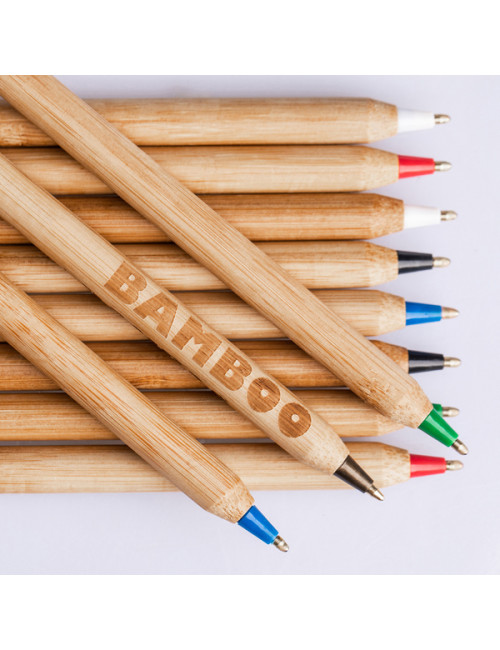 Długopis bambusowy Chavez, zielony 