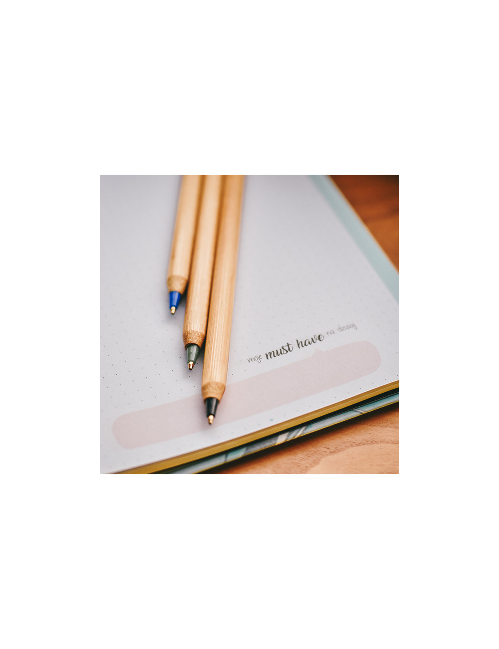 Długopis bambusowy Chavez, zielony 