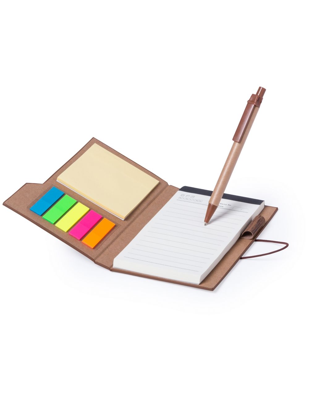 Zestaw do notatek, notatnik ok. A6, karteczki...