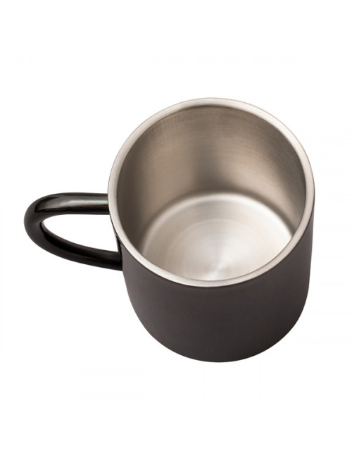 Kubek stalowy Stalwart 240 ml, czarny 