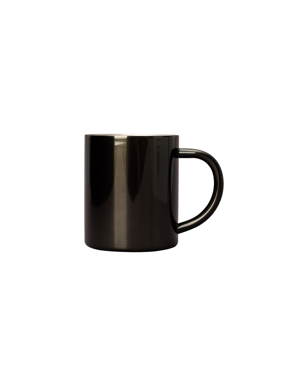 Kubek stalowy Stalwart 240 ml, czarny 