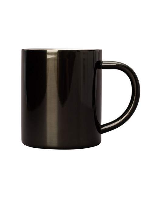 Kubek stalowy Stalwart 240 ml, czarny 