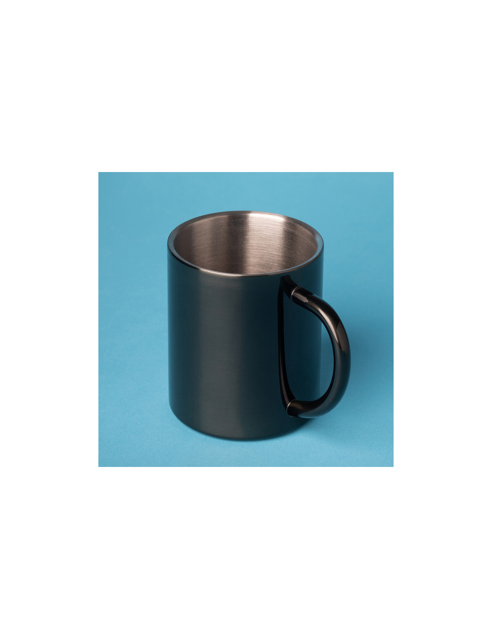 Kubek stalowy Stalwart 240 ml, czarny 