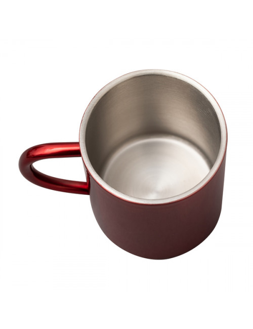 Kubek stalowy Stalwart 240 ml, czerwony 