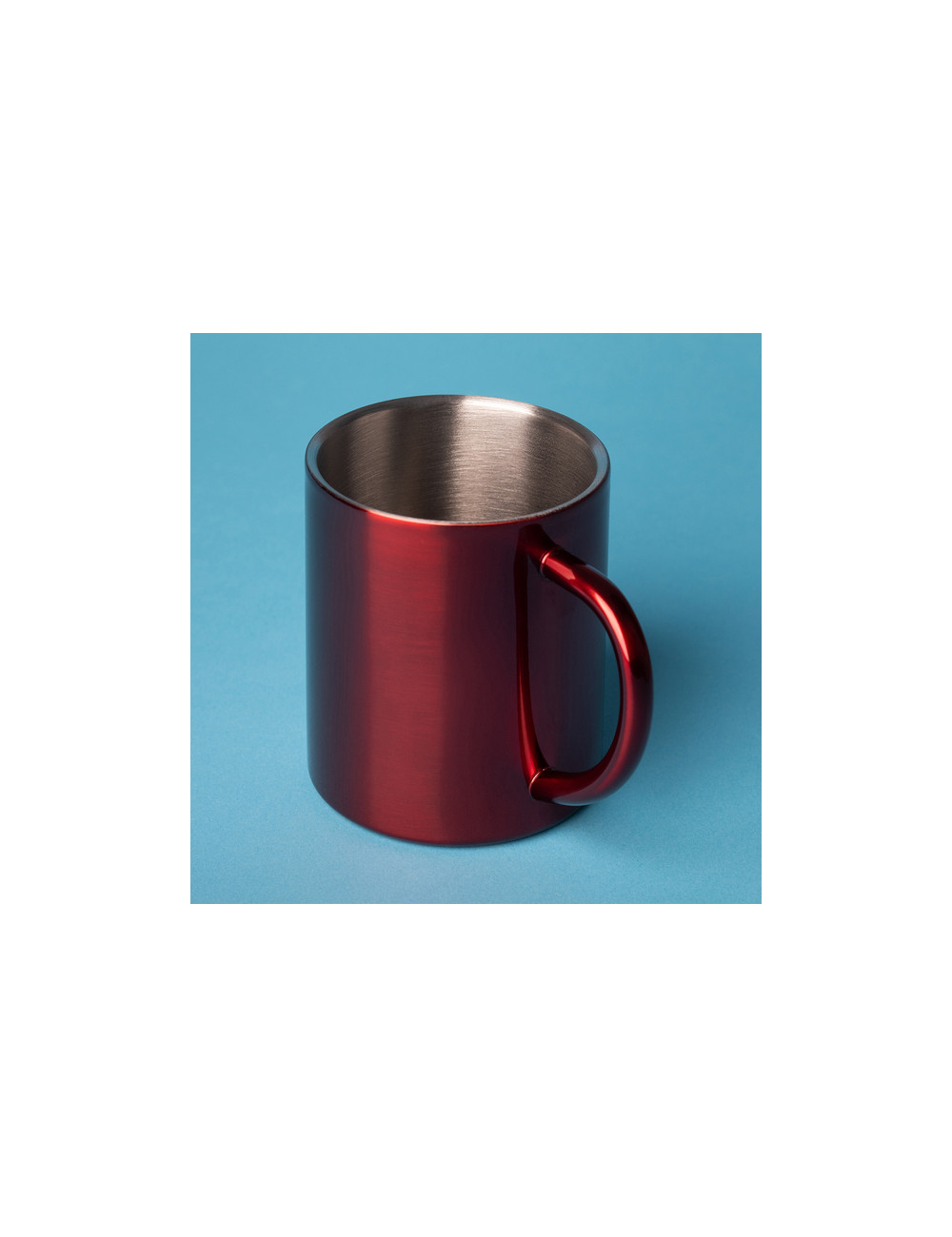 Kubek stalowy Stalwart 240 ml, czerwony 