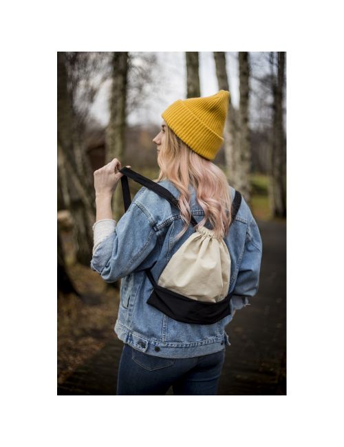 Bawełniany worek z szerokimi paskami | Tess