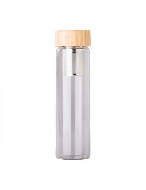 Szklana butelka z zaparzaczem herbaty Gourmet 600 ml, granatowy