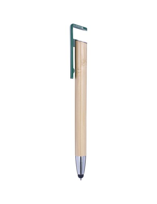 Bambusowy długopis, touch pen, stojak na telefon