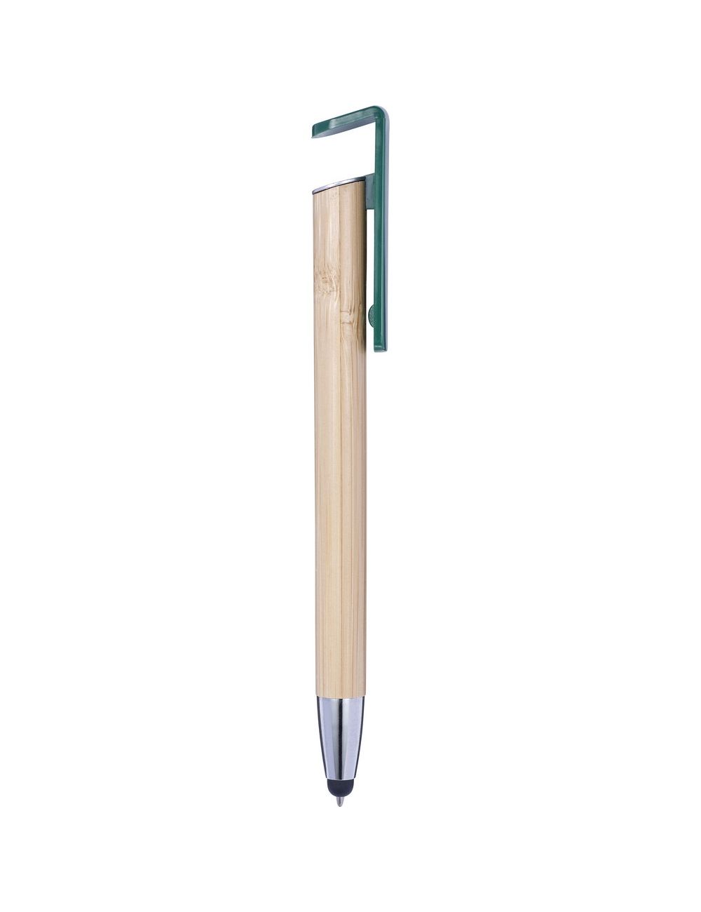 Bambusowy długopis, touch pen, stojak na telefon