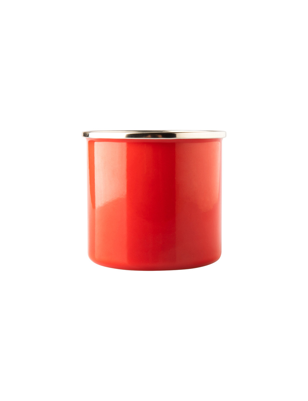Kubek emaliowany Oldschool 500 ml, czerwony
