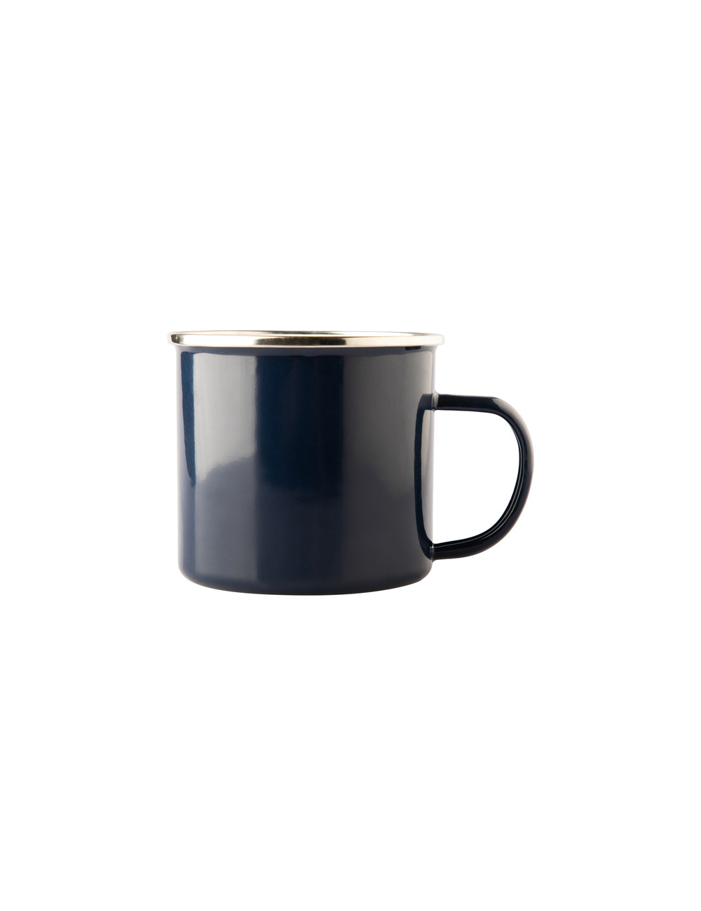 Kubek emaliowany Oldschool 500 ml, granatowy