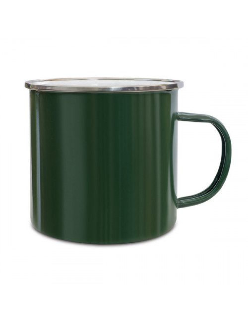 Kubek emaliowany Oldschool 500 ml, zielony 