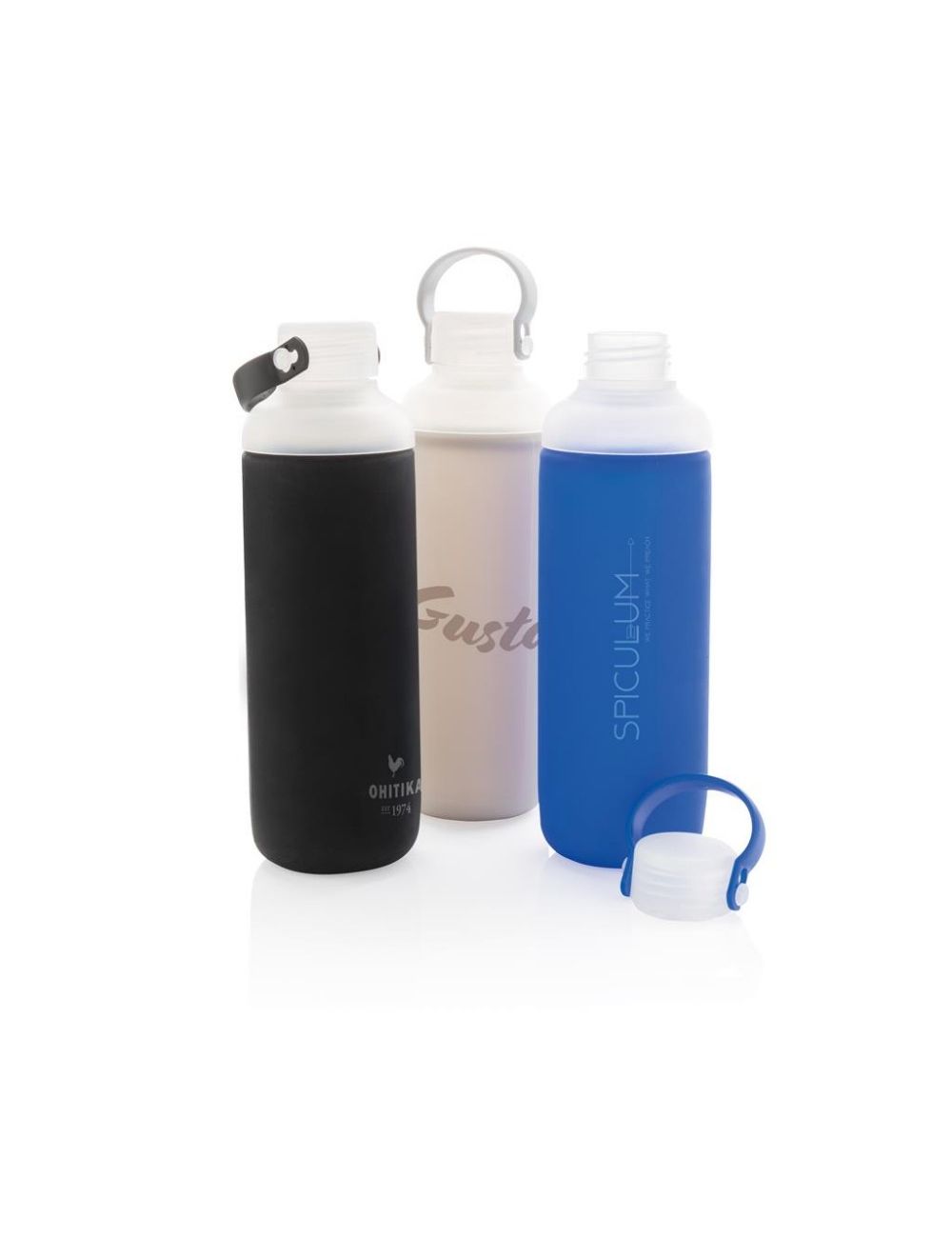 Szklana butelka 500 ml w pokrowcu