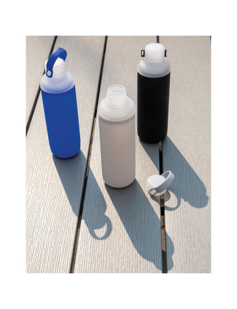 Szklana butelka 500 ml w pokrowcu