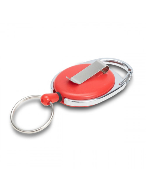Ski-pass z karabińczykiem, czerwony