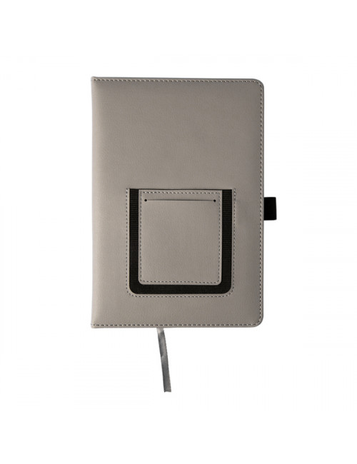 Notes z kieszonką na telefon Eibar, szary 