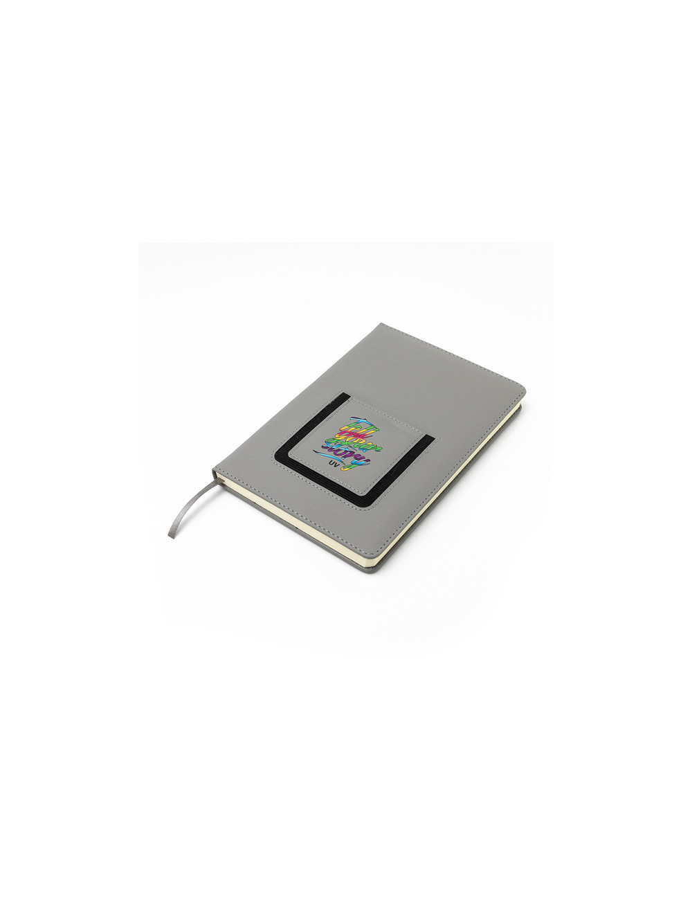 Notes z kieszonką na telefon Eibar, szary 