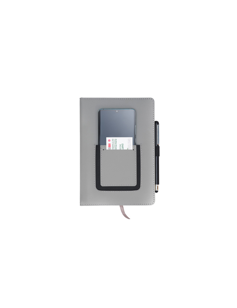 Notes z kieszonką na telefon Eibar, szary 