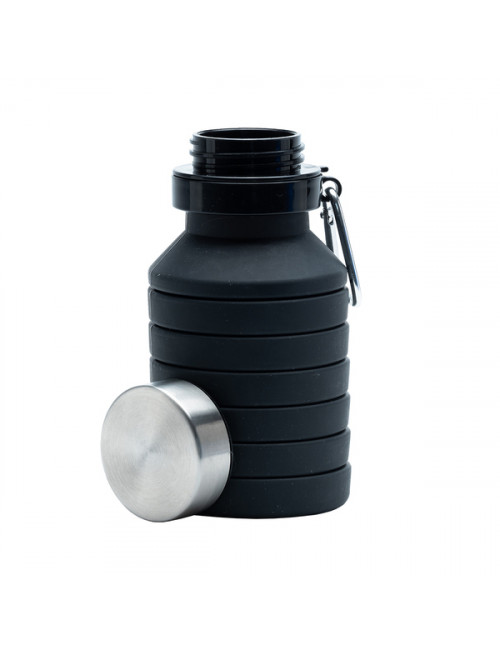 Składany bidon sportowy Makalu 550ml, czarny 