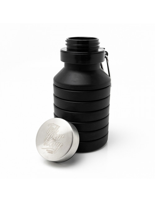 Składany bidon sportowy Makalu 550ml, czarny 