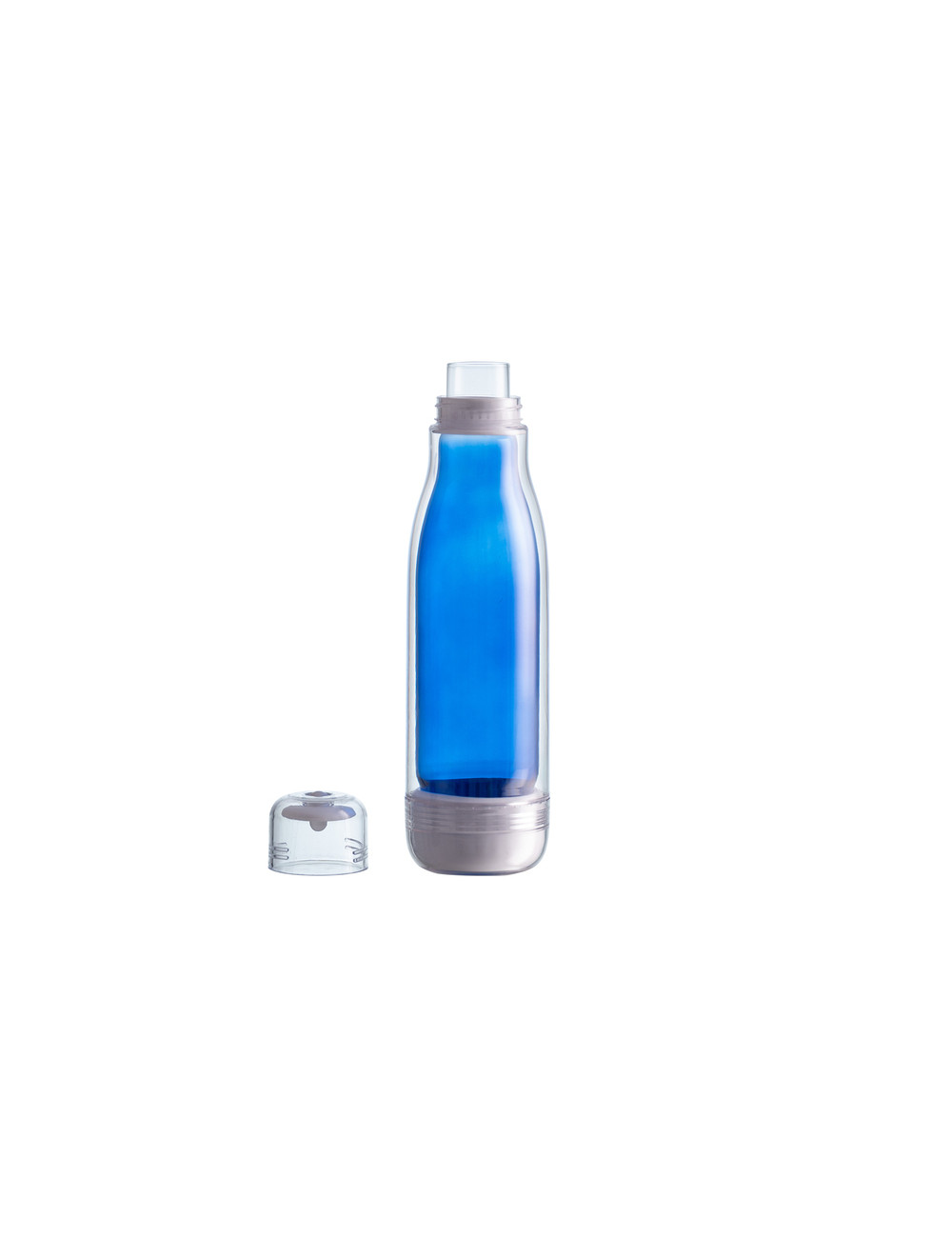 Butelka szklana z osłoną Smart 520 ml, niebieski 