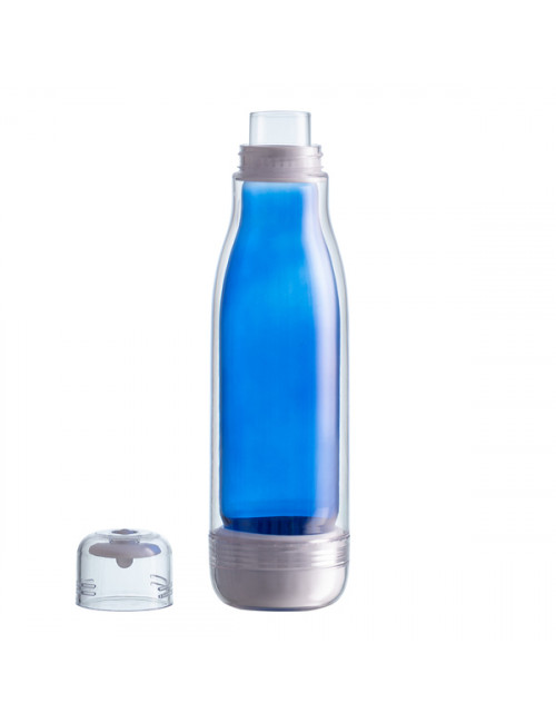 Butelka szklana z osłoną Smart 520 ml, niebieski 