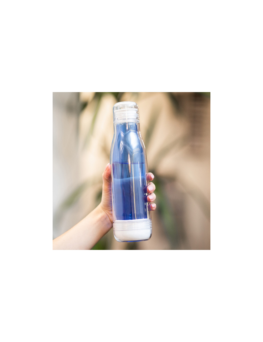 Butelka szklana z osłoną Smart 520 ml, niebieski 