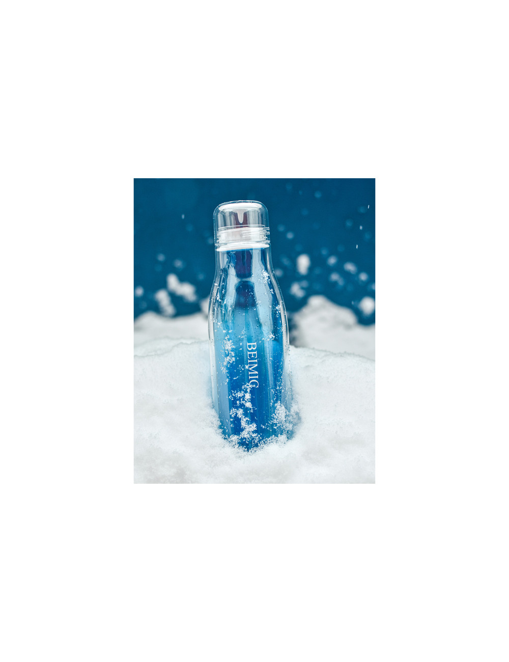 Butelka szklana z osłoną Smart 520 ml, niebieski 