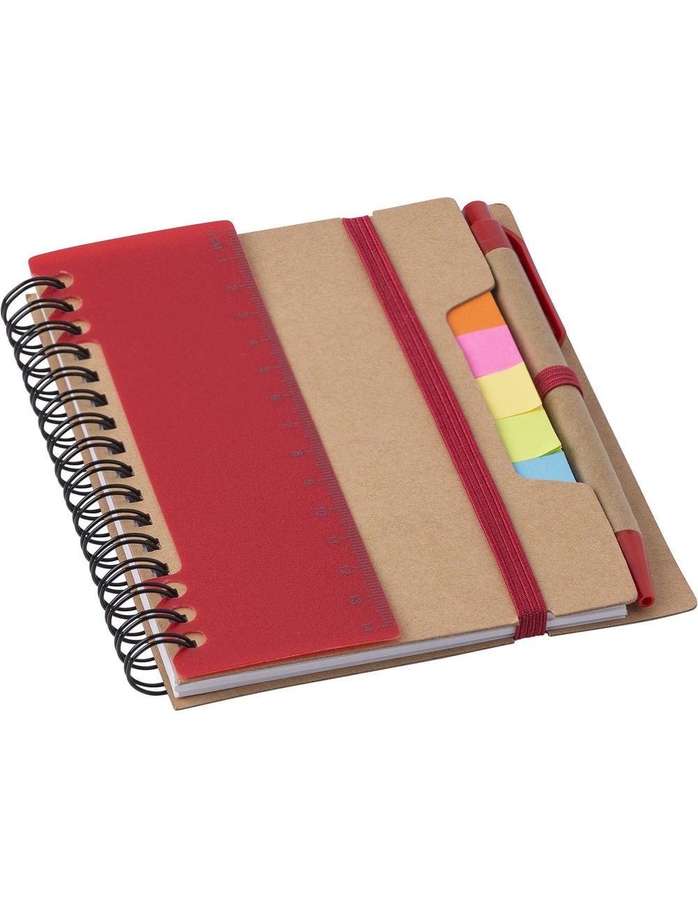 Zestaw do notatek, notatnik, długopis, linijka,...