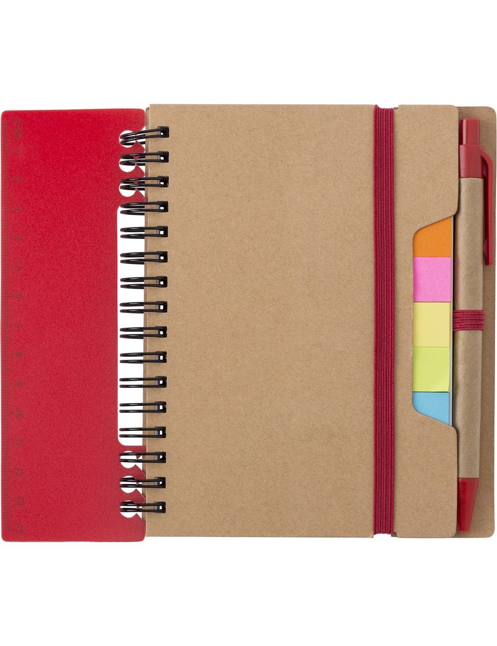 Zestaw do notatek, notatnik, długopis, linijka,...