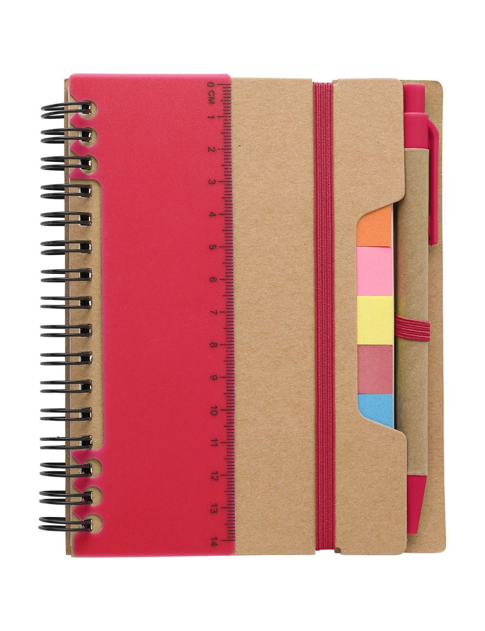 Zestaw do notatek, notatnik, długopis, linijka,...