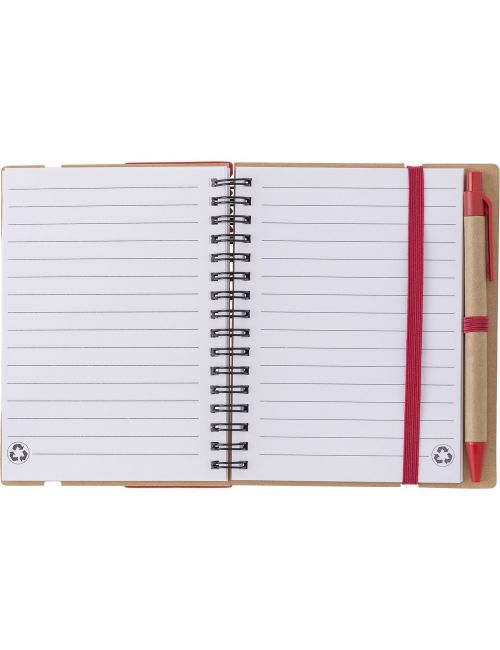 Zestaw do notatek, notatnik, długopis, linijka, karteczki samoprzylepne