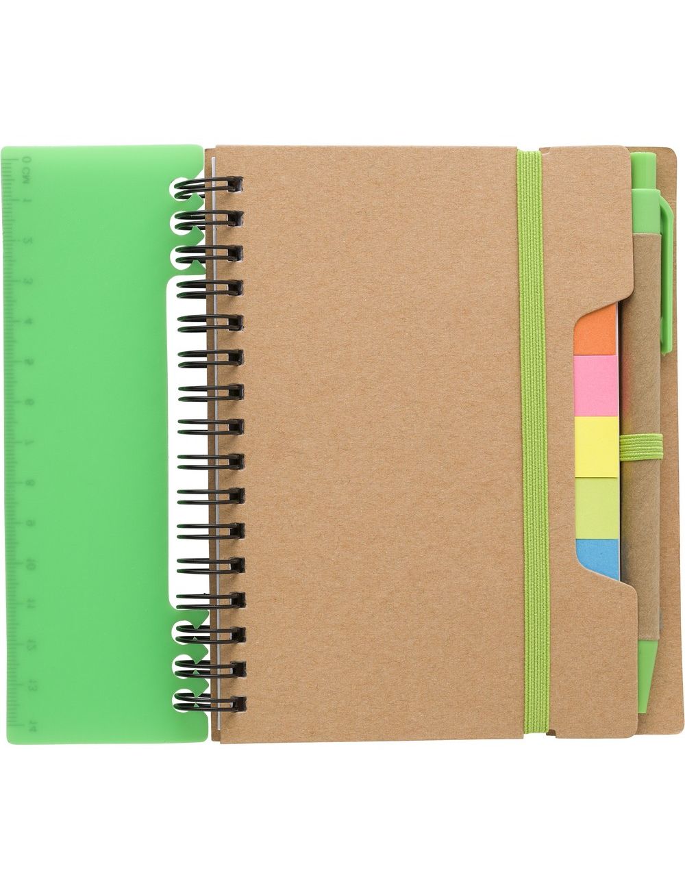 Zestaw do notatek, notatnik, długopis, linijka,...