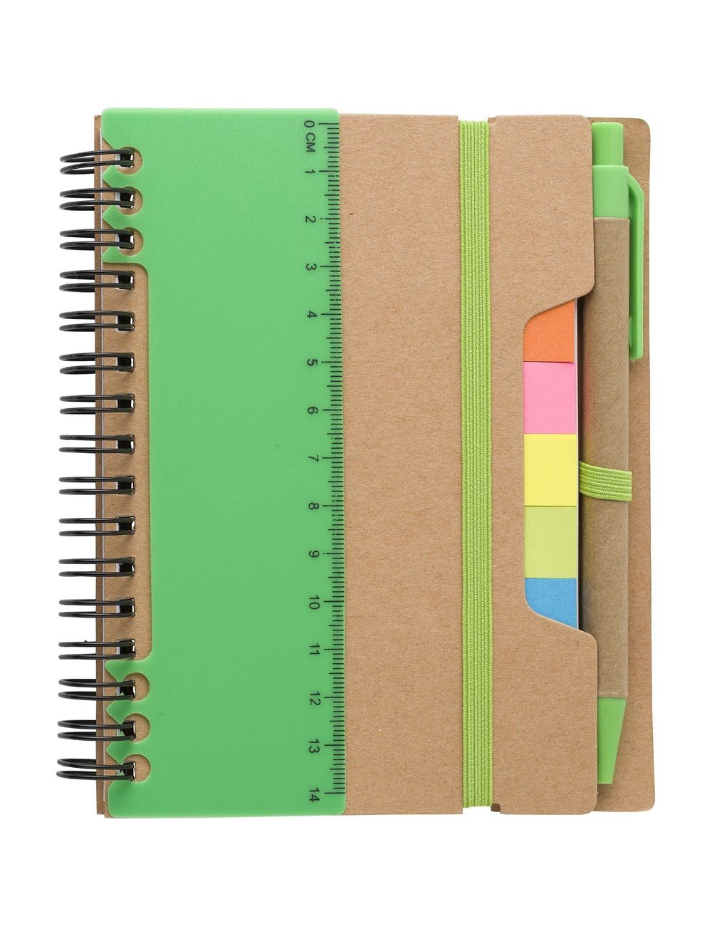 Zestaw do notatek, notatnik, długopis, linijka,...