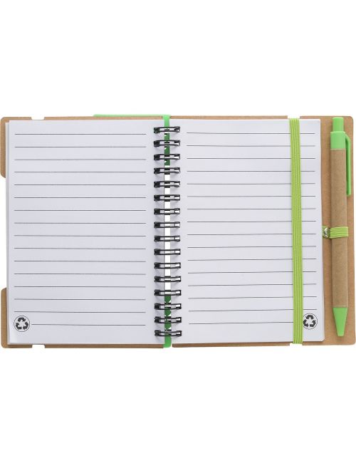 Zestaw do notatek, notatnik, długopis, linijka, karteczki samoprzylepne