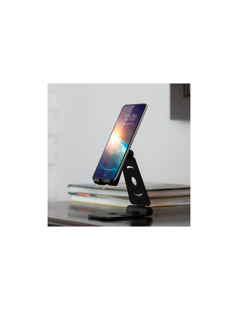 Stojak do telefonu Gimo, czarny 
