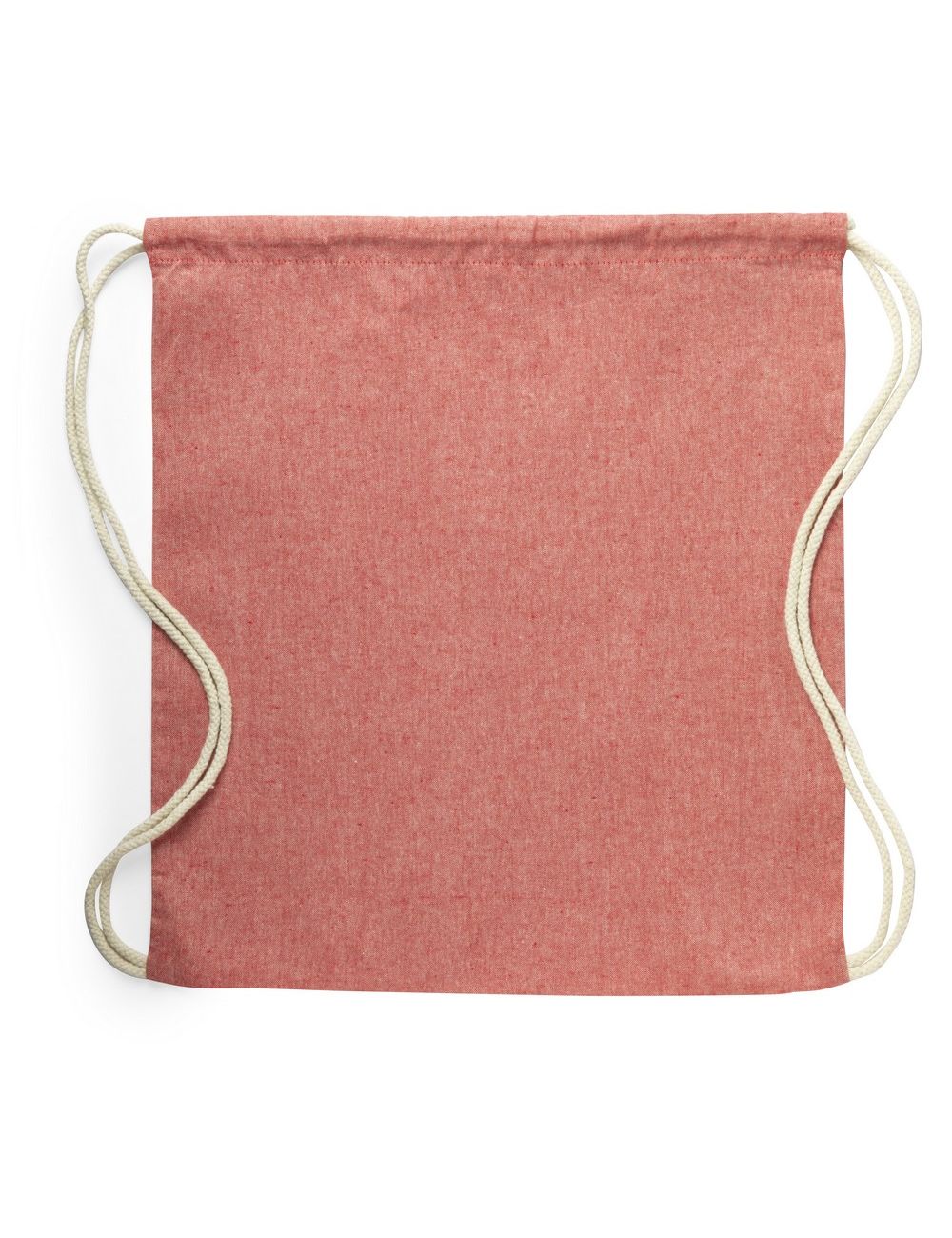 Worek ze sznurkiem z bawełny z recyklingu