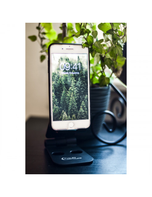 Stojak do telefonu Gimo, czarny 