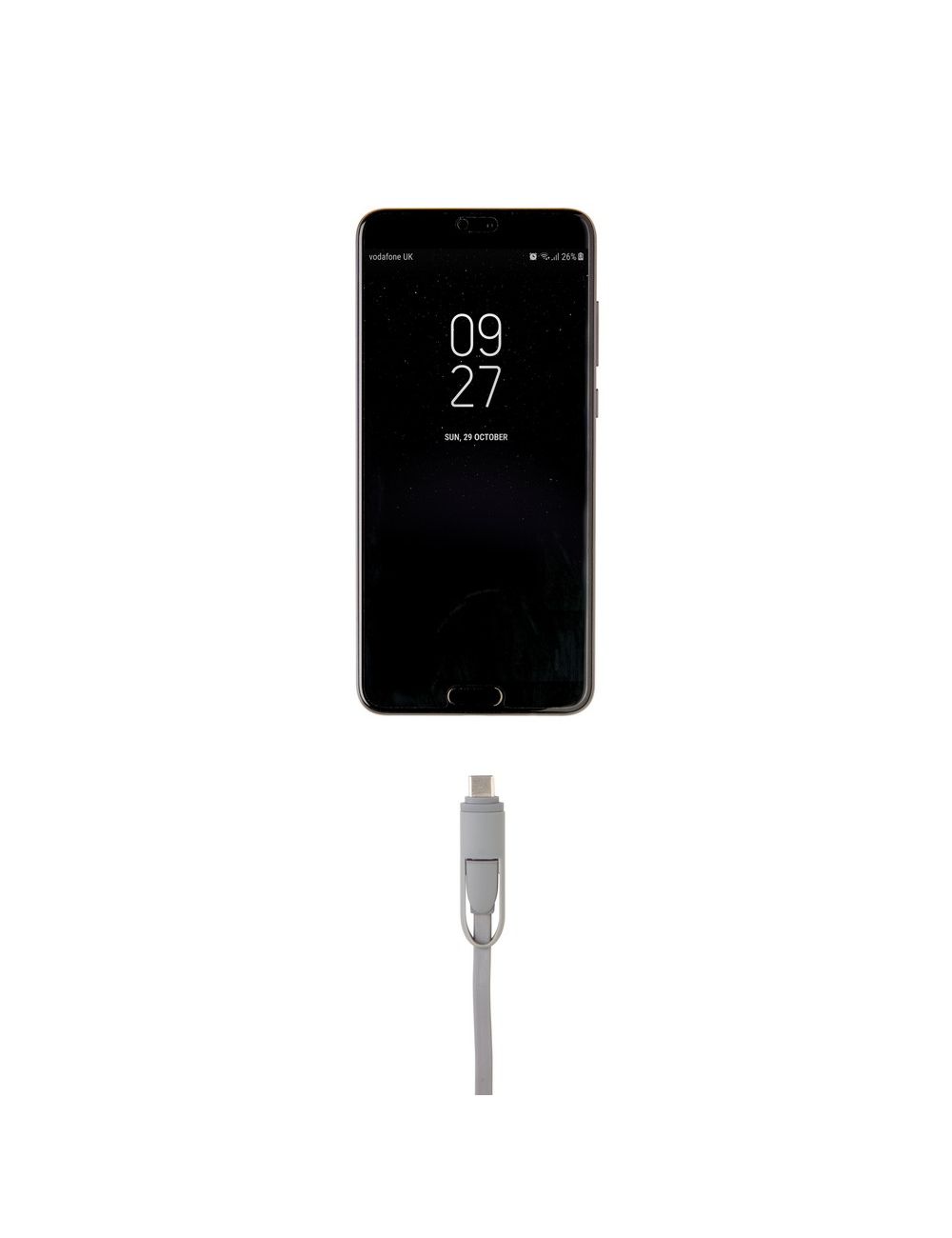 Zwijany kabel do ładowania i synchronizacji 3 w 1