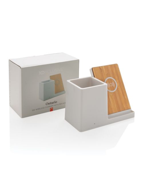 Ładowarka bezprzewodowa 5W, organizer na biurko Ontario