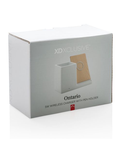 Ładowarka bezprzewodowa 5W, organizer na biurko Ontario