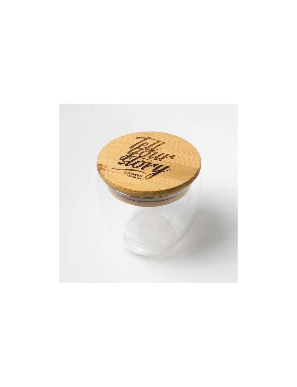 Kubek szklany Arbela 220 ml, brązowy