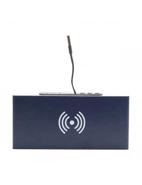 Ładowarka indukcyjna z zegarem Nesna, granatowy